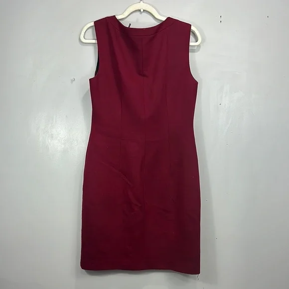 Tahari V-Neck Sheath Midi Dress for Cocktail - Picture 4 of 5